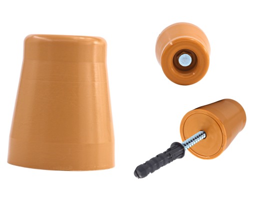 OBMEDZOVAČ NÁRAZNÝCH DVERÍ BÉŽOVÉ STOPKY 60MM