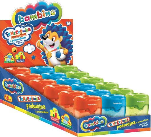 Bambino Dvojitý orezávač s farebnou nádobou