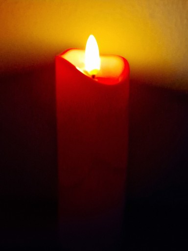Imitácia červenej sviečky, 15cm vložka na LED sviečky