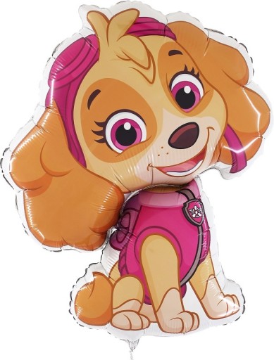Mini fóliový balónik Skye Paw Patrol, na paličke, 35 cm