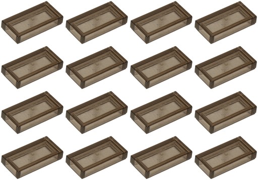 LEGO TILE 3069b 1x2 trans čierna NOVINKA (4g) 16 ks.