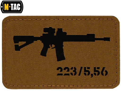 Nášivka na znak AR-15 223/5,56 laserom rezaný Coyote/Black M-Tac
