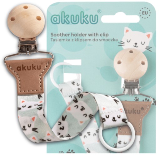 Prívesok na cumlík RIBBON pre mačacie dievčatko