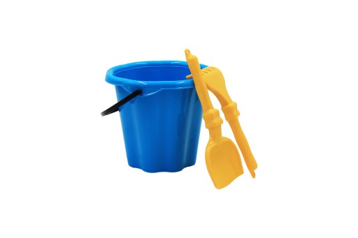 Veľký pieskový set na pláž pre dieťa - vedierko, hrable, lopatka