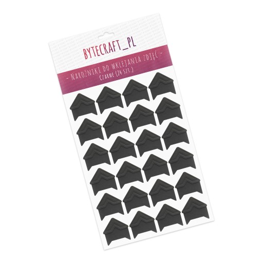 Fotorohy DIY album list 24 ks, ČIERNA