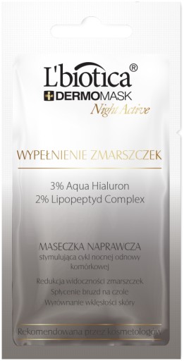 L'BIOTICA Dermomask Night Active Wrinkle Filling Repair Mask
