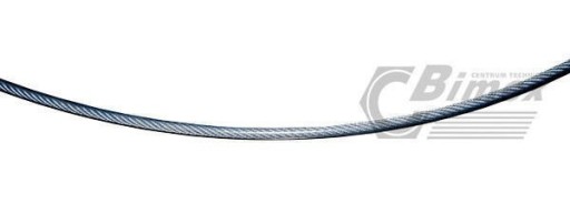 Oceľové lano z pozinkovaného PVC 6x7 - 5mm x 6mm 1490kg 1m