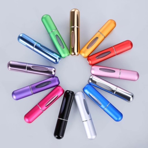 PARFUME ATOMIZER Fľaštička s dávkovačom parfumov 5 ml, matná strieborná