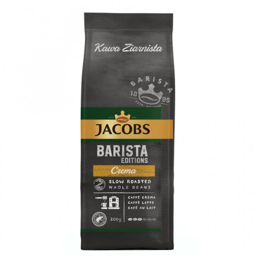 Jacobs Barista Editions Crema miešaná zrnková káva 200 g