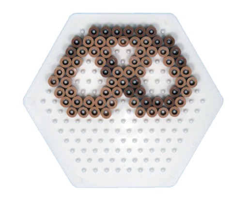 Malá HEXAGON korálková podložka HAMA Pyssla