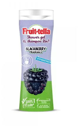 Ovocno-tella sprchový gél a šampón 2v1 300 ml Blackberry