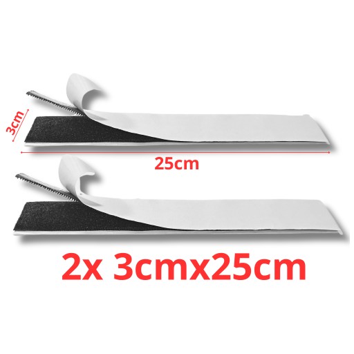 Suchý zips na čalúnené panely 2x 3cm x 25 cm Sada suchých zipsov