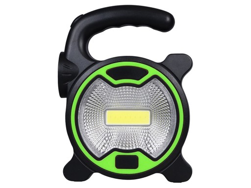 Výkonná LED COB lampa do dielne s držiakom halogénovej batérie