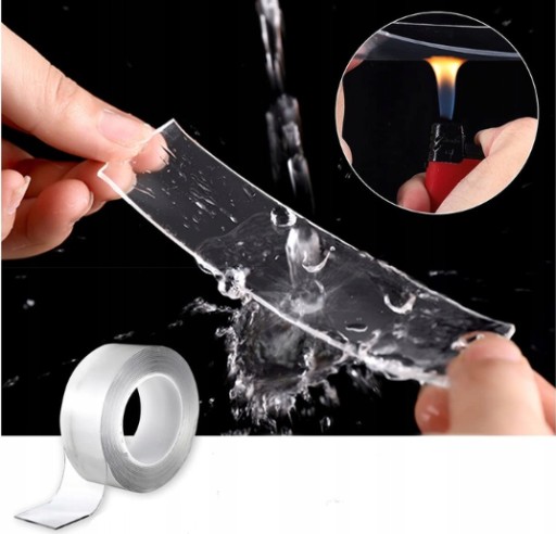 Obojstranná NANO montážna páska, opakovane použiteľná, vodeodolná, pevná, 3M