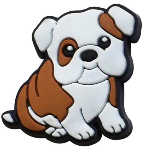 ODZNAKOVÝ ŠTÍTOK DO OBUV CROCS CROCS ORNAMENT DOG PES BULLDOG