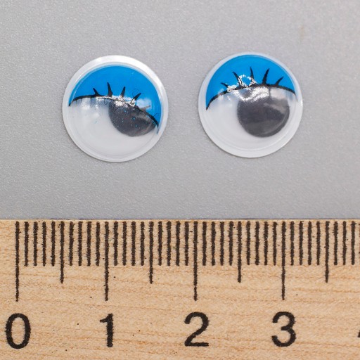 POHYBLIVÉ OČI NA DEKORÁCIU 12x3,5mm 20ks