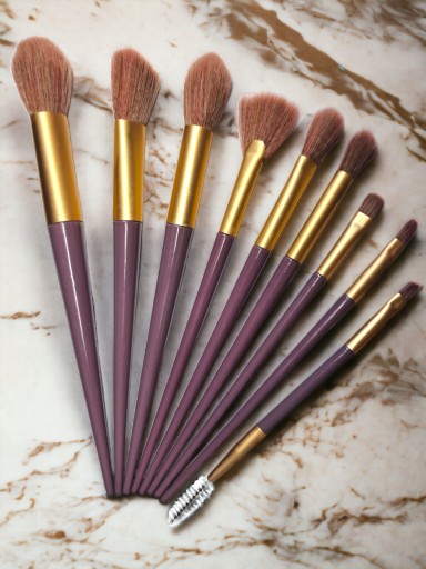 ŠTETCE NA MAKEUP SADA PROFESIONÁLNYCH KETEKOV 9KS
