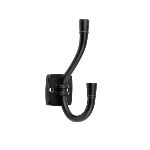 REJS ARGO vešiak na nábytok, háčik na šaty, veľký, ČIERNA