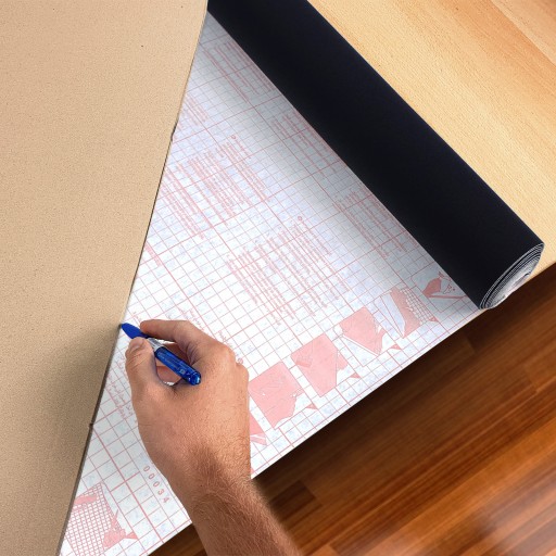 Samolepiaca fólia Velúr plyš červená, šírka 45 cm