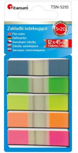 Plastové samolepiace neónové indexovacie jazýčky