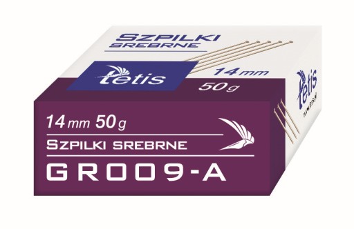 TETIS ihličky 14 mm strieborné 50g