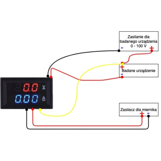 Voltmeter Ampérmeter Panel DC 0-100V 0-10A 2v1 Batéria Displej