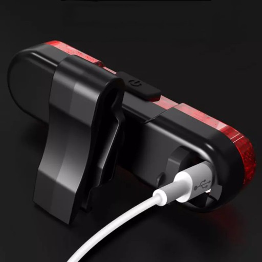 LED ZADNÁ BICYKLE LAMPA USB PRE ZADNÝ BICYKEL