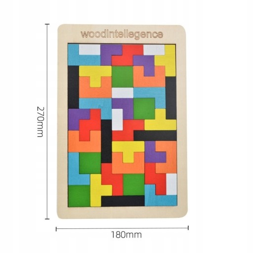 V2 TETRIS DREVENÉ LOGICKÉ HRANÉ BLOKY HÁDANKA