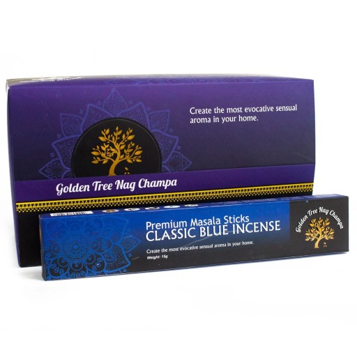 Vonné tyčinky Golden Tree Nag Champa - modré