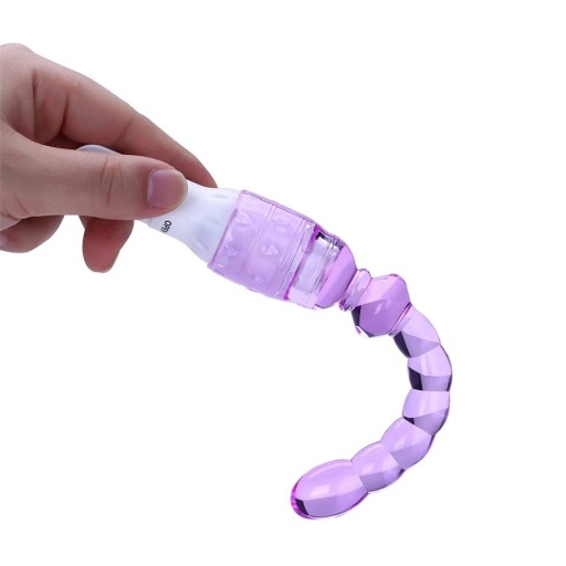 MÄKKÝ GÉLOVÝ TENKÝ ANÁLNY VIBRÁTOR S GUĽAČKAMI