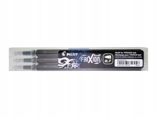 Náplne do pier PILOT FRIXION, 3 ks, čierne