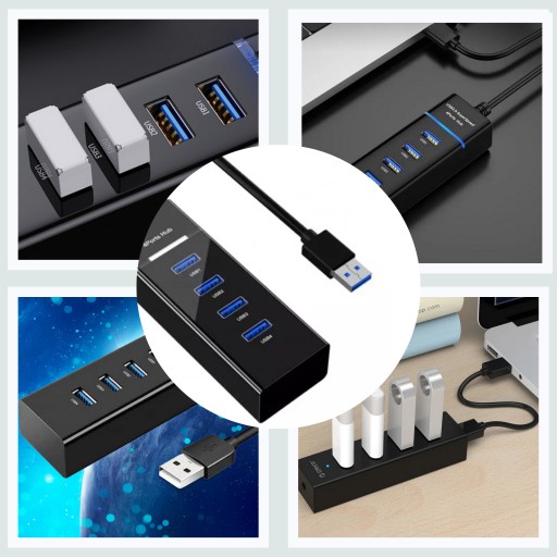 SPLITTER PORT SPLITTER HUB 4x USB 3.0