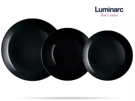 Diwali Luminarc misa šalátová misa 18 cm čierna