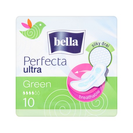 Bella Perfecta hygienické vložky 10 kusov Zelené