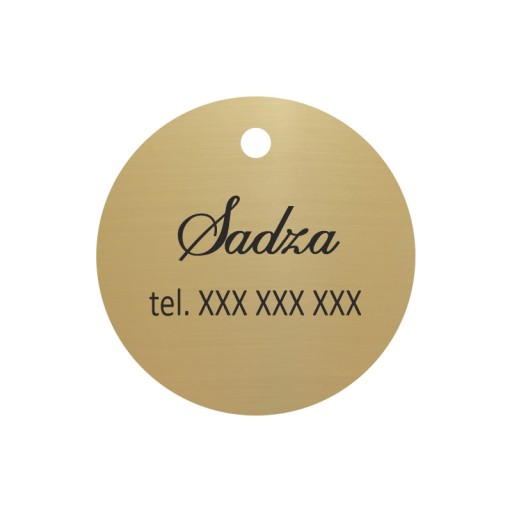 ID visačka pre PSA MAČKU, visačka, menovka, zlatá