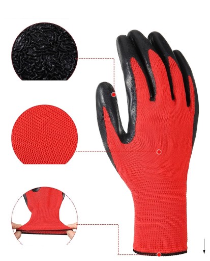 ODOLNÉ PRACOVNÉ RUKAVICE veľkosť 10 LATEXOVÉ balenie 10 PÁROV
