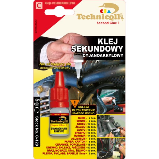 DRUHÉ KYANOAKRYLÁTOVÉ LEPIDLO 5G TECHNICQLL C-129