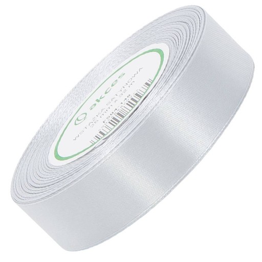 Saténová stuha 25mm 32mb strieborná stuha
