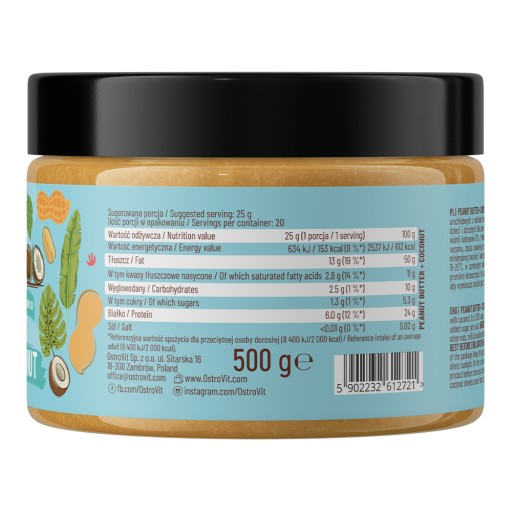 OstroVit Orieškový krém s kokosom 500g