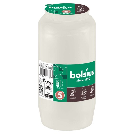 Vložka olejovej sviečky Bolsius Compo White RC5 100h
