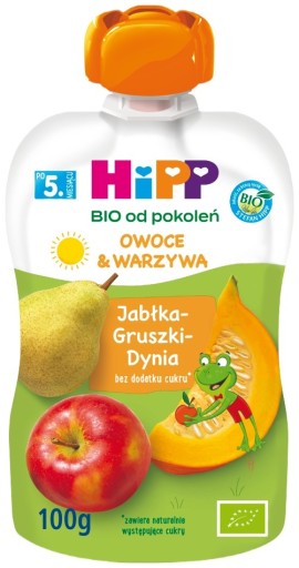 HiPP BIO pena 5m+ jablko-hruška-tekvica 100g
