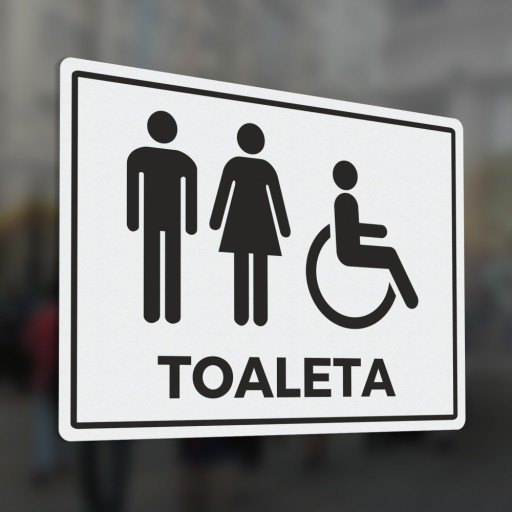 Dámska toaleta, Pánska toaleta - nálepky na dvere