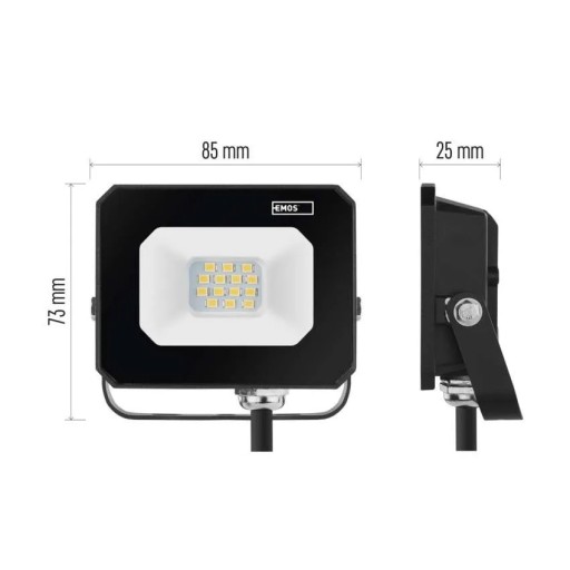 ZS2213 SIMPO LED reflektor 10W neutrálny 4000K IP65 1000lm EMOS