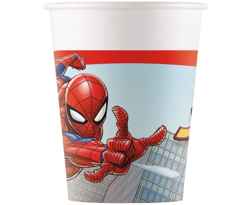 Papierové kelímky 200ml a'8 Spiderman Marvel