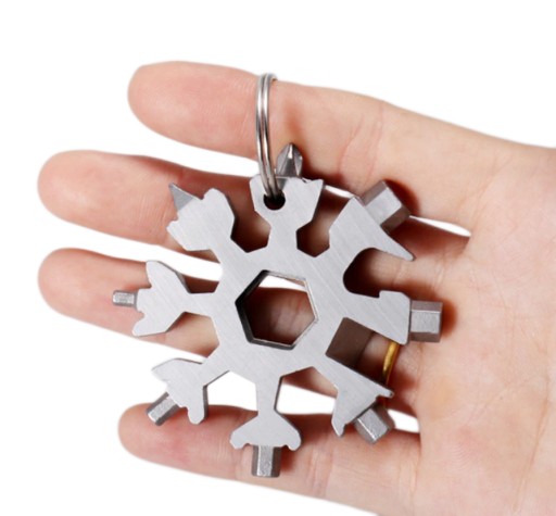 MULTIFUNKČNÝ KĽÚČ SNEHULIENKA 18v1 GADGET KEYRING
