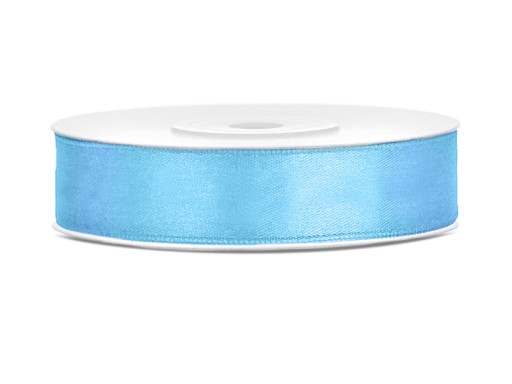 SATÉNOVÁ STUHA 12mm / 25m MODRÁ