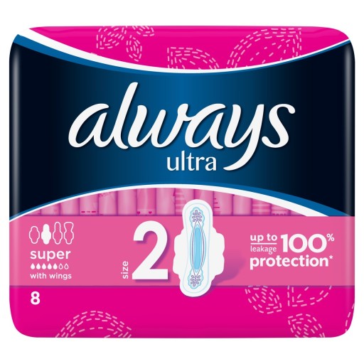 VŽDY ULTRA 8 SUPER PLUS hygienických vložiek