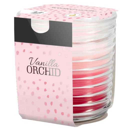 Vonná sviečka v skle BISPOL 28H VANILKA-ORCHIDEA