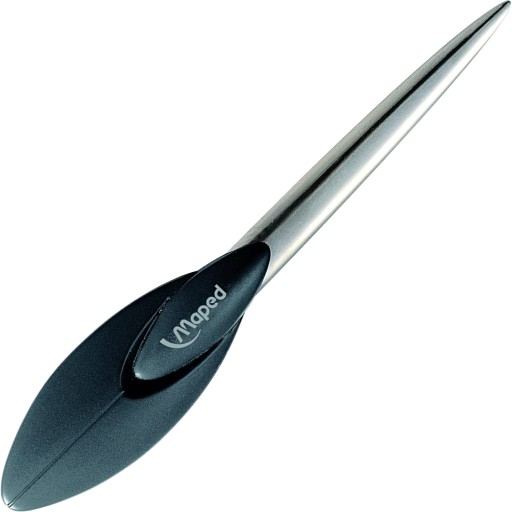 Mapovaný kovový nôž na korešpondenčné listy, 19 cm