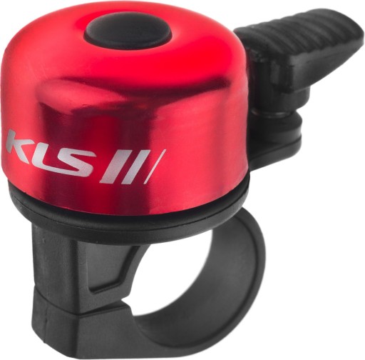 KELLYS BANG BICYCLE BELL 10 strieborný ČERVENÝ ALU